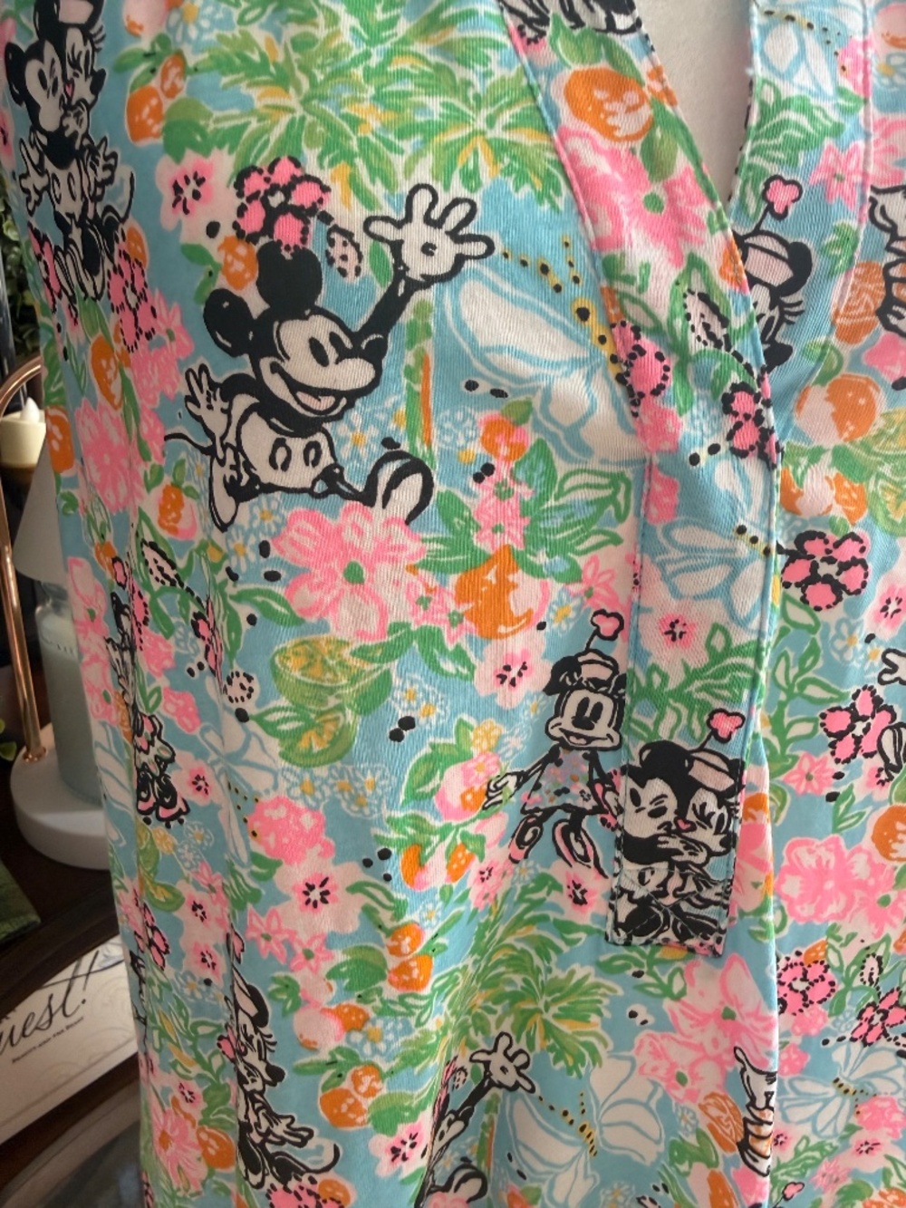 Lilly Pulitzer Lilly Hearts Disney Mickey and Minnie Riegan Dress Women's Size M - Picture 3 of 10